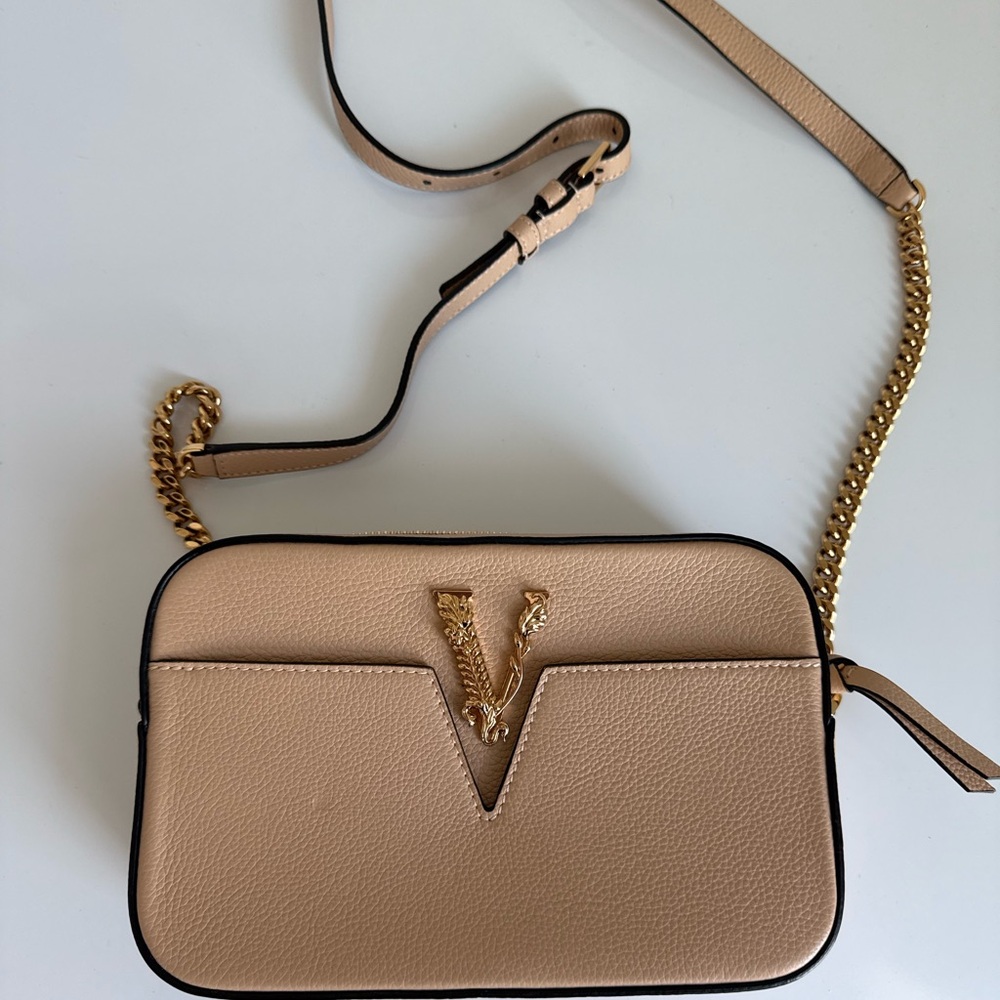 Versace Tan Crossbody Bag